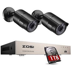 해외1439970 ZOSI h.265+ 8CH CCTV 보안 카메라s system 8 채널 5MP Lite Surveillance DVR with 1TB 하, One Color_One Size, 상세 설명 참조0, 상세 설명 참조0