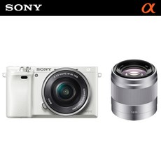 [소니] # 미러리스 알파 A6000 L 화이트 (SELP1650 표준줌 렌즈킷) + S, 상세 설명 참조