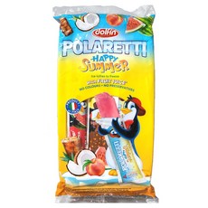 돌핀 폴라레티 해피썸머 400ml 과일맛 아이스젤리 아이스바 어린이집 학교 돌봄교실 유치원 간식, 10개, 40ml