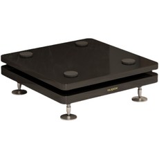 층간소음방지 우퍼 방진패드 우퍼받침대 스피커 거치, 더블 레이어 블랙 매트 25x35, 1개