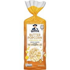 4.47 Ounce (Pack of 1) BUTTER POPCORN Quaker Buttered Popcorn Rice Cakes 4.47 oz