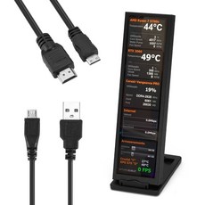 8.8 인치 긴 스트립 LCD 화면 1920x480 HDMI 호환 USB 포트 보조 모니터 AIDA64 서브 디스플레이 CPU GPU SSD 정보