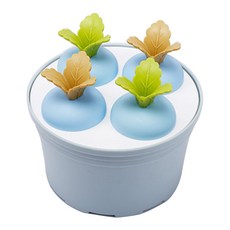 (1개) 화분에 담긴 아이스크림 틀, Blue, Circular, 1개