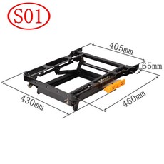 자동차 회전 시트 카니발 카시트 리프트 배구댕 튜닝 시트개조 턴 회전판 캠핑카 고정 지지, A.1슬라이드전환프레임