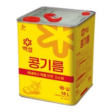 백설 콩기름 18L