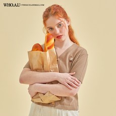 후아유스티브케이블반팔가디건