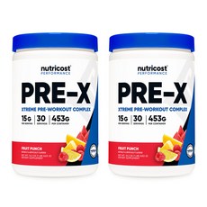 프리워크아웃 컴플렉스 30회분 프룻 펀치맛 2병, 2개, 453g - maspromodulator