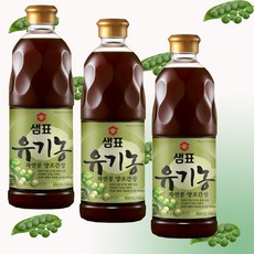 샘표 유기농 자연콩간장 860ml x 3개