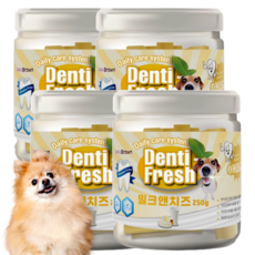 덴티프레쉬 애견 덴탈껌 250g, 4개