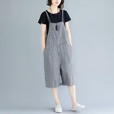 비니달려 여성용 빅사이즈 캐주얼 멜빵바지 JVJ3NGYU