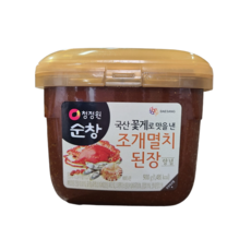 청정원 국산꽃개로 맛을낸 조개멸치 찌개된장, 900g, 1개