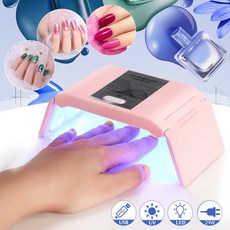 24W 미니 LED UV 아트 매니큐어 USB Foldable 건조기 램프 12 LED 젤 아크릴 C uring Ligh 건조 도구|네일 드라이어|, 1개, 러시아, 분홍색