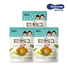 베베쿡 처음먹는 몽키즈바나나핫도그 3개, 300g