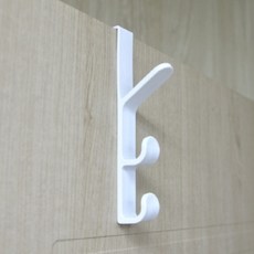 키알리 아이방 세로 무타공 도어행거 문 옷걸이 도어후크, 사이즈/색상, 3단-브라운, 2개