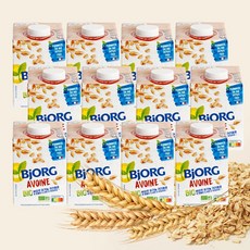 비요르 프랑스 대표 유기농 오트밀 귀리우유 500ml (12개), 12개