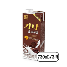 푸르밀 가나 초코우유 730ml 3개