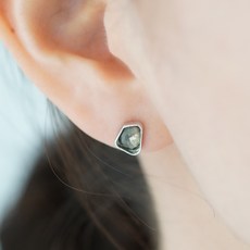 실버핑크원석귀걸이