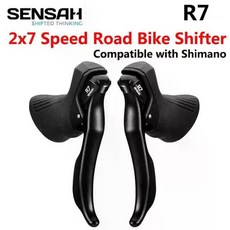  SENSAH 로드 바이크 시프터 브레이크 레버 자전거 변속기 시마노 클라리스 105 호환, R7 2x7 Speed 
