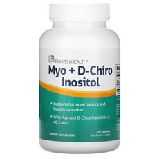 Fairhaven Health Myo + D-Chiro Inositol 페어헤븐 렐스 마이오 + D-치로 이노시톨 120캡슐, 120정