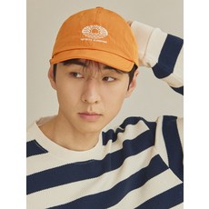 KAPPY DESIGN RIPSTOP SUNSHINE CAP ORANGE - kappy모자