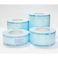 롤 멸균 포장지 멸균 소독 비닐 씰링 롤 소독 포장지, 150mm*100m, 1개