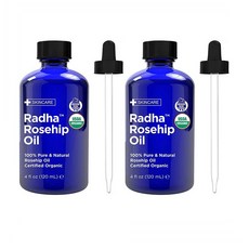 라드하 뷰티 Radha Beauty 오가닉 퓨어 내츄럴 로즈힙 오일 120ml 2팩 페이스오일, 1개