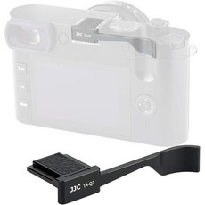Fotasy JJC TA-X100V Fuji X100V 카메라용 실버 엄지 그립 후지필름 X100F X-E3과 호환 핫슈 프리미엄 양극 산화 알루미늄 합금으로 제작 무게 6G 크, Leica Q2, 1개
