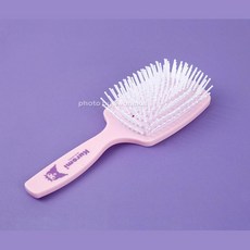 귀여운 캐릭터 디자인 부드러운 퍼플 헤어빗 머리정리, 1개