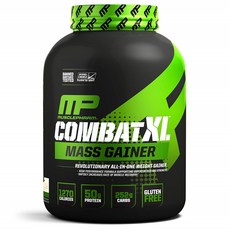 MusclePharm Combat XL Mass-Gainer Powder Vanilla 머슬팜 컴뱃 매스 게이너 파우더 바닐라 6lb(2.72kg), 2.72kg, 1개