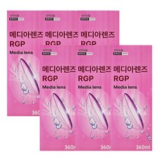 메디렌즈 RGP 350mlx6 하드 렌즈 드림 전용 보존액, 1개, 350ml