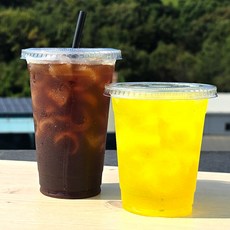 조이샵 테이크아웃 컵 10개입 뚜껑포함 일회용용기 일회용커피컵, 520ml