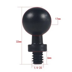 알루미늄 합금 볼 헤드 어댑터 M6 M10 나사 마운트 홀더 Insta360 X3 스탠드용 오토바이 전화 브래킷 17, 12 17mm to 1 4 Screw B, 12.17mm to 1 4 Screw B