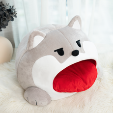 강아지인형팔쿠션