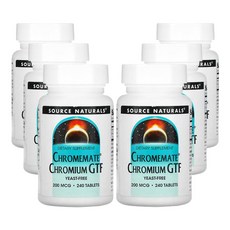 소스네츄럴스 크롬메이트 크로뮴 GTF 200mcg, 240정, 6개