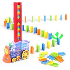 도미노 기차 자동 도미노기계 도미노 블록 60pcs, 토마스