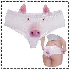l뚠뚠마켓로지스샵l핑크돼지 애니멀팬티 - 프린팅 여성팬티+물류창고직송슝~!