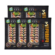 지도표성경 지도표 성경김 세번구운 김밥김 22g 5봉, 없음, 5개