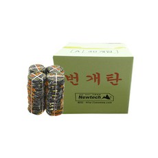 국산 번개탄(40개_1box)연탄난로 화로 야외난로 오토캠핑, 40개