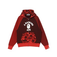 A BATHING APE 베이프 남성 데일리 캐주얼 상의 컬러 카모 릴렉스핏 풀집 후디 M