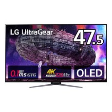 LG 게이밍 모니터 UltraGear 48GQ900-B 47.5인치 유기 EL 4K(3840×2160)120Hz 안티글레어 응답 속도 0.1ms DCI-P3 99% 20W+20W 스피커