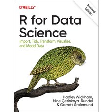 (영문도서) R for Data Science: Import Tidy Transform Visualize and Model Data Paperback, O''Reilly Media, English, 9781492097402 O'Reilly Media, English, 9781492097402