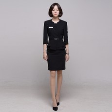 피부병원 코디네이터 안내데스크 성형 외상담 접수 작업복 세트 미용실 호텔 캐셔