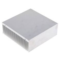 Prettyia 알루미늄 방열판 냉각 핀 125 * 125 * 45mm, 설명, 실버