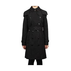 버버리 20FW 디태처블 후드 타프타 트렌치 코트 (여성/블랙) 8006111 A1189