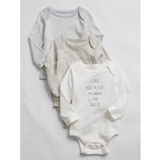 [갭키즈][GAP]티셔츠/후드티Baby Print Bodysuit (3-Pack)