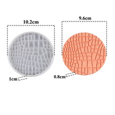 만다라 라운드 코스터 수지 실리콘 몰드 커피 트레이 DIY 에폭시 석고 콘크리트 와인 유리 컵 매트, [05] 04, 1개