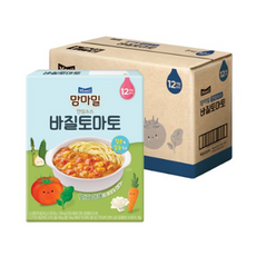 맘마밀 안심소스 2p, 바질토마토, 160g, 40개