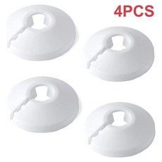 파이프 물 장식 컬러 액세서리 커버 15mm 라디에이터 홈 크롬 실버 벽 칼라 Electroplate 4pc 구멍, 1개