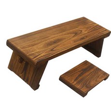  접이식 원목 좌탁 티테이블 카페 엔틱 낮은 교자상, 좌탁 티테이블 (98x37x34cm) 