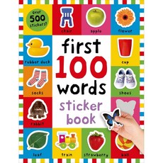 [원서] paperback Book First 100 Stickers: Words: Over 500 Stickers 단행본 책 첫 100개 스티커: 단어: 500개 이상의 스티